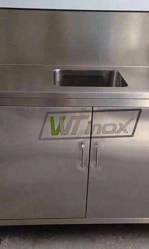 Gabinete de Cozinha em Aço Inox  Gabinete de Cozinha em Aço Inox